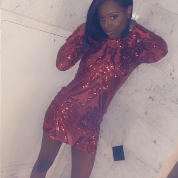 Burgundy handmade dress fits 00/0 - Picture 3 of 4